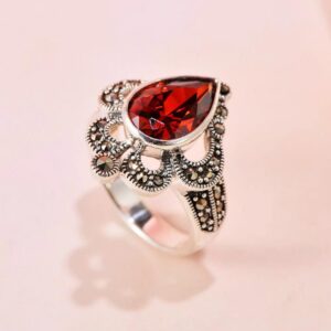 Sterling Silver Crown Pave Cubic Zirconia Ring
