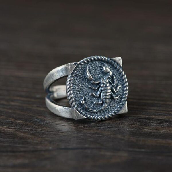 Mens Sterling Silver Scorpion Ring