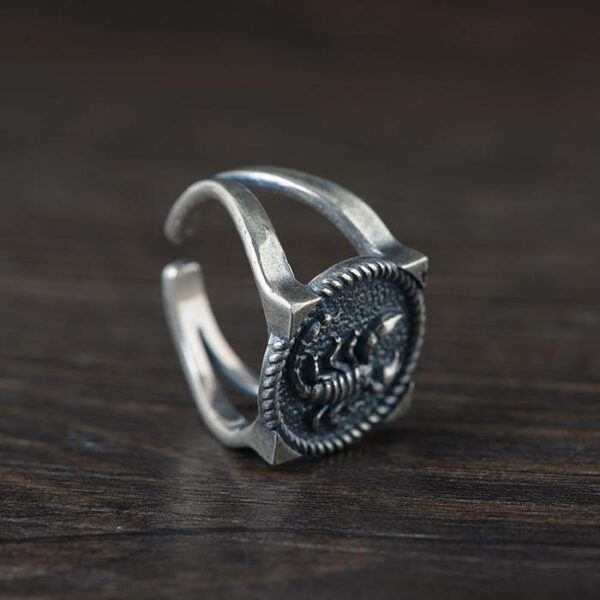 Mens Sterling Silver Scorpion Ring