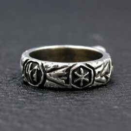 Sterling Silver Skull Band Ring