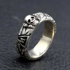 Sterling Silver Skull Band Ring