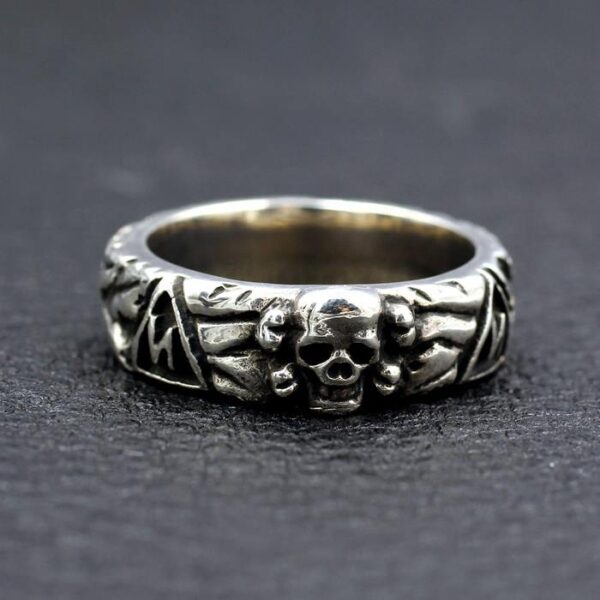 Sterling Silver Skull Band Ring