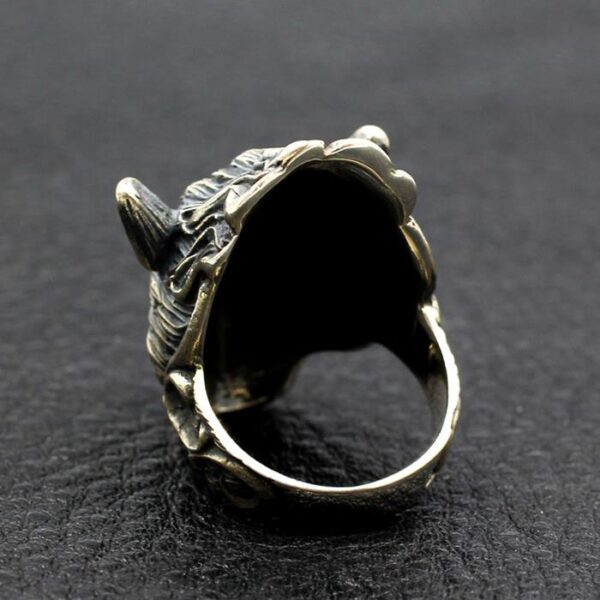 Wolf Head Ring
