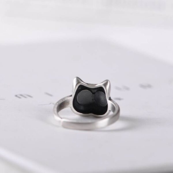 Sliver Cute Cat Ring
