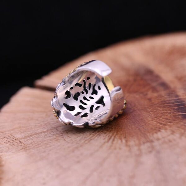 Sterling Silver Demon Ring With Braid