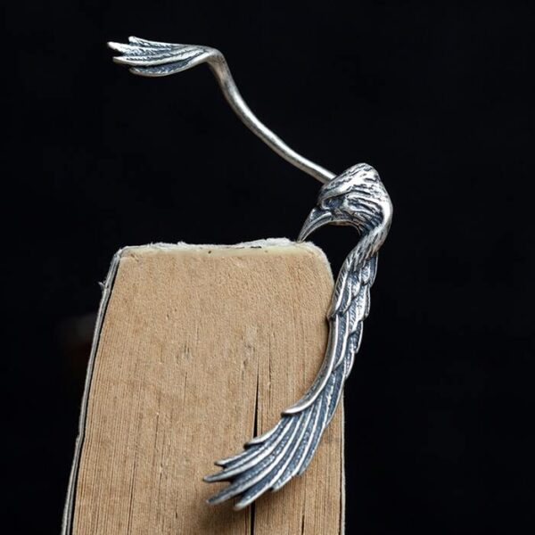 Sterling Silver Eagle Wings Ear Cuff