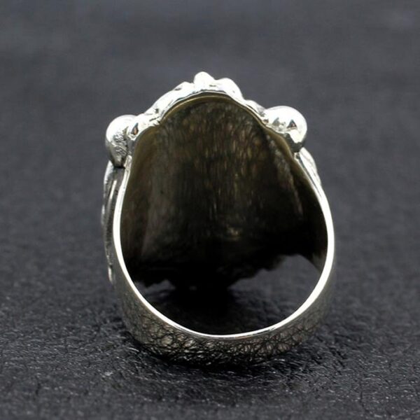 Sterling Silver Lion Head Ring