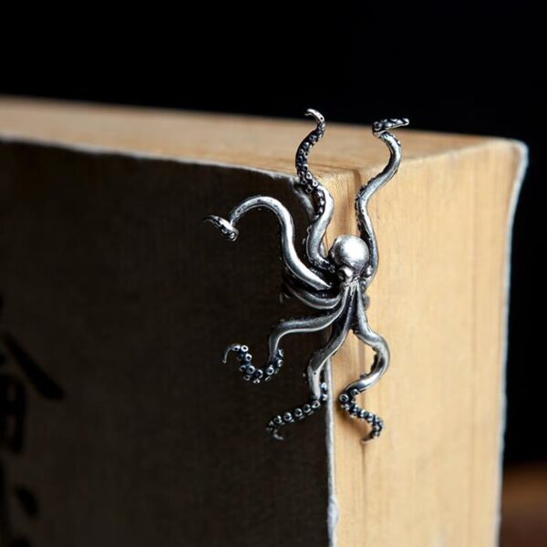 Sterling Silver Octopus Ear Cuff