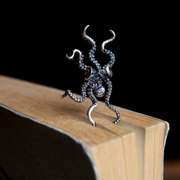 Sterling Silver Octopus Ear Cuff