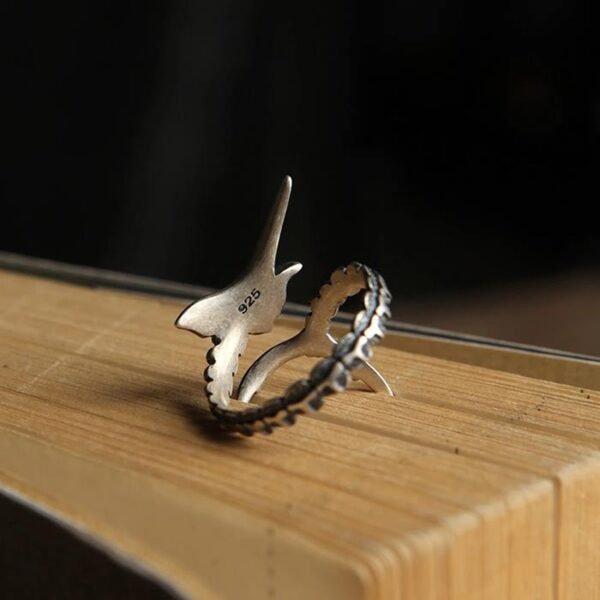 Sterling Sliver Sailfish Wrap Ring