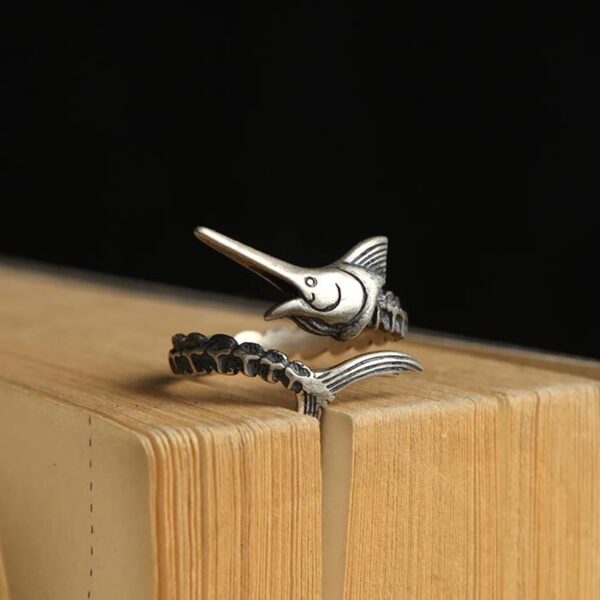 Sterling Sliver Sailfish Wrap Ring