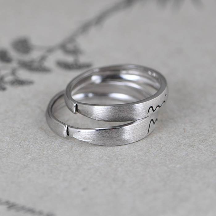 Silver Seashell Cute Promise Rings for Couples – CoupleGifts.com