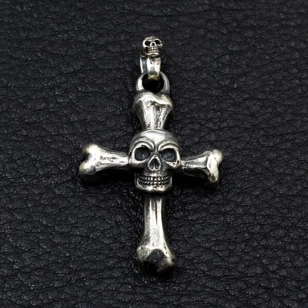 Cross Bones Skull Pendant