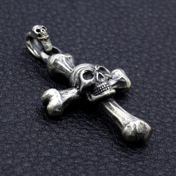 Cross Bones Skull Pendant