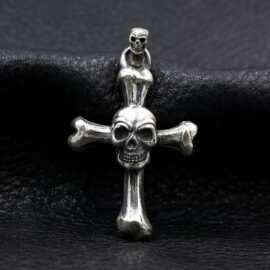 Cross Bones Skull Pendant