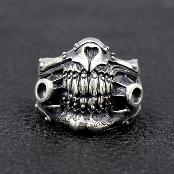 Sterling Silver Mad Max Toecutter Mask Ring