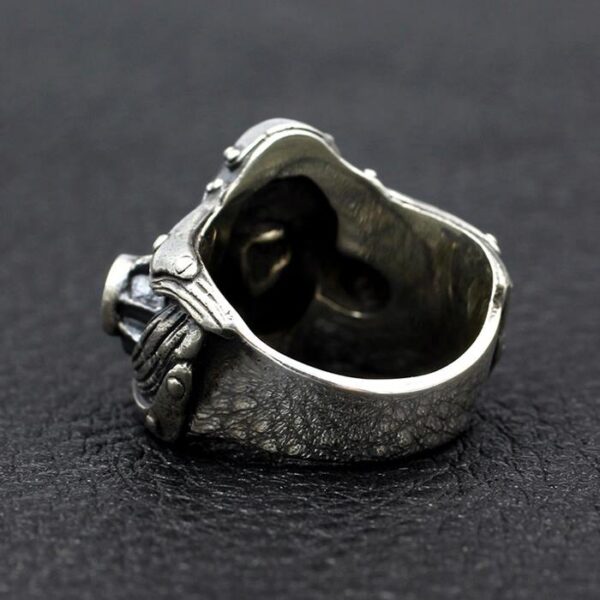 Sterling Silver Mad Max Toecutter Mask Ring