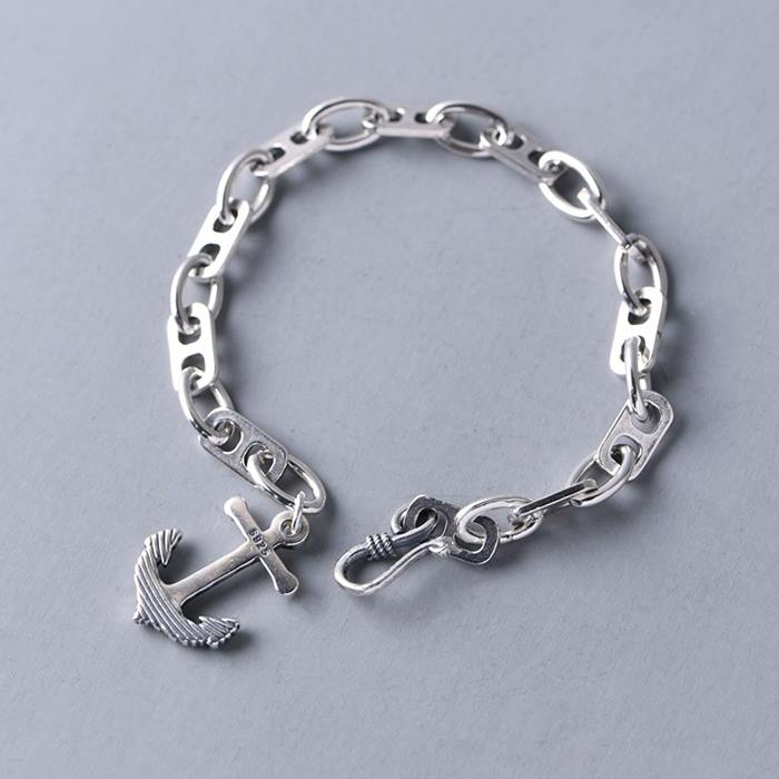 Sterling Silver Anchor Bracelet For Women Vvv Jewelry