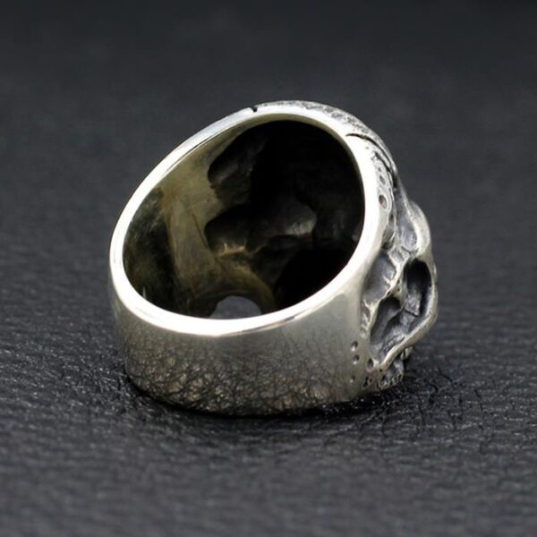 Handmade Sterling Silver Half Jaw Skull Ring