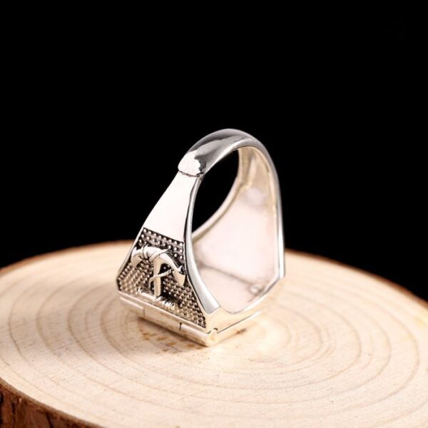 Silver Polished Anchor Ring