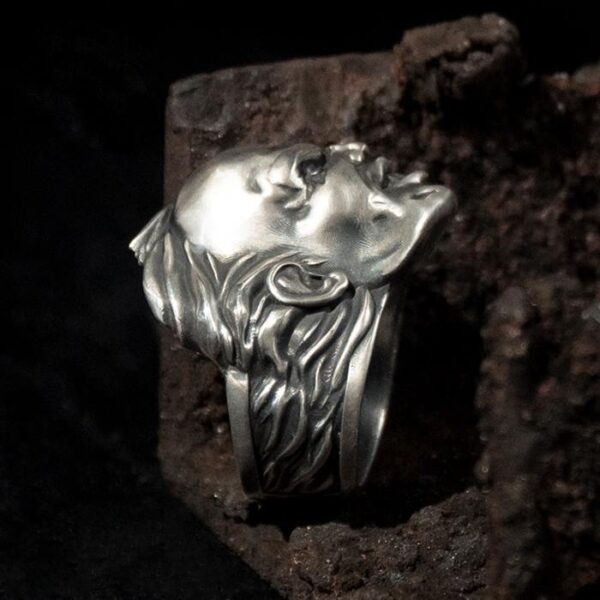 Fine Silver Count Dracula Ring