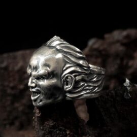 Fine Silver Count Dracula Ring
