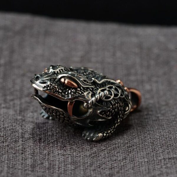 Sterling Silver Toad Pendant Charm