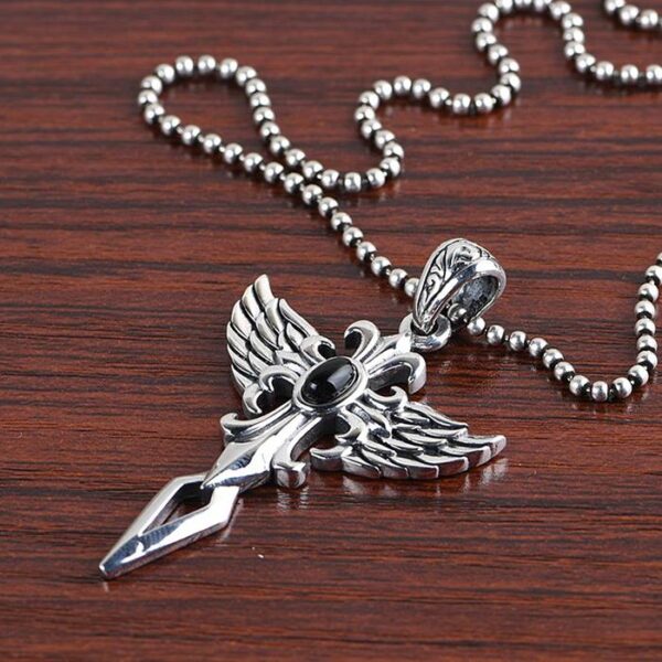 Cross Wing Pendant Necklace