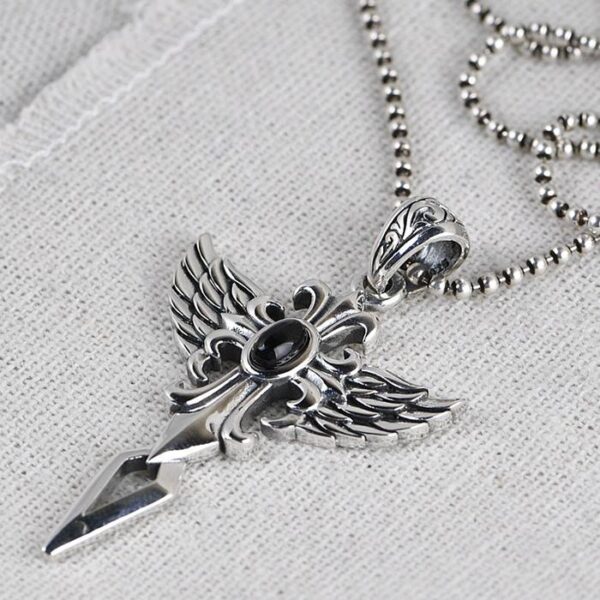 Cross Wing Pendant Necklace