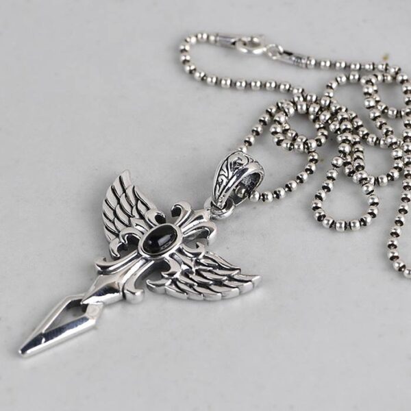 Cross Wing Pendant Necklace