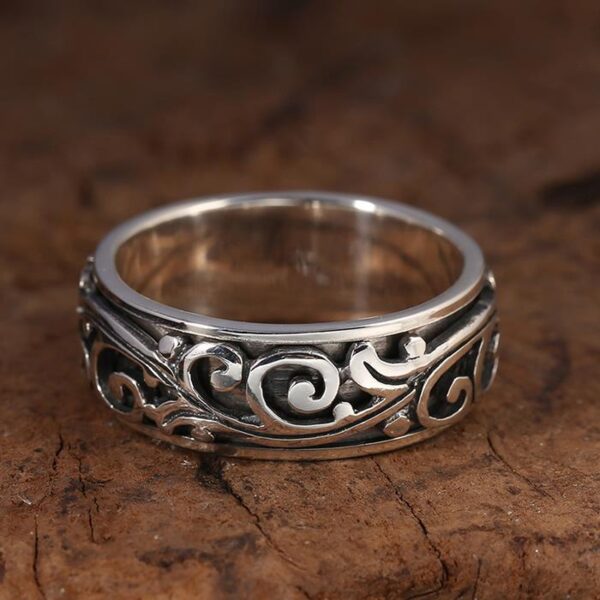 Sterling Silver Arabesque Spinner Ring