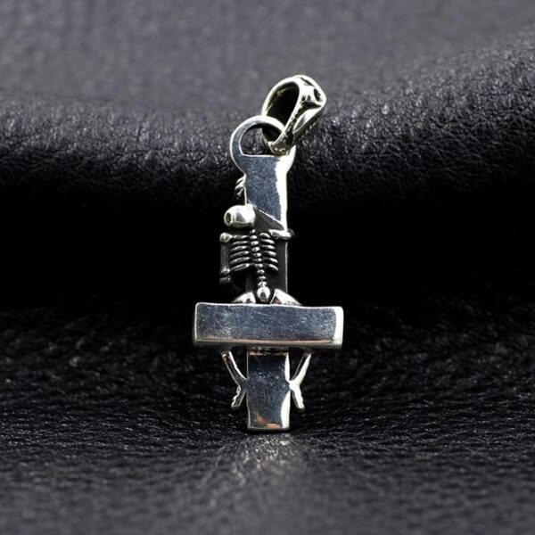 Skeleton Cross Pendant Necklace