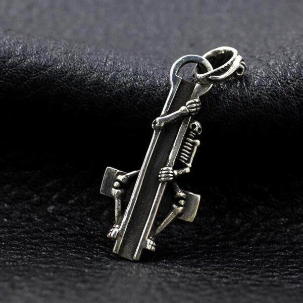 Skeleton Cross Pendant Necklace