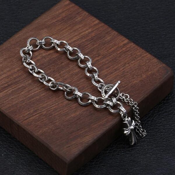 Silver Cross Patonce Bracelet