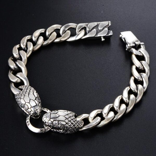 Snake Curb Chain Bracelet