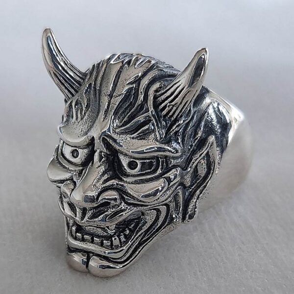Hannya Mask Demon Ring