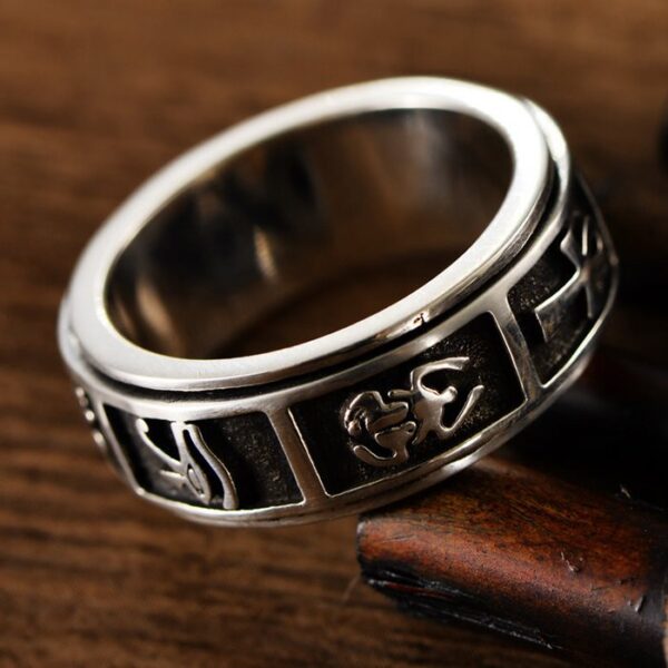 Sterling Silver Fidget Spinner Ring