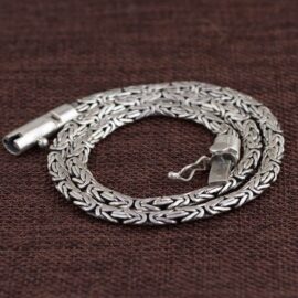 Heavy Byzantine Link Chain Necklace