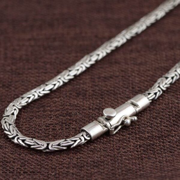 Heavy Byzantine Link Chain Necklace