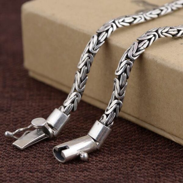 Heavy Byzantine Link Chain Necklace