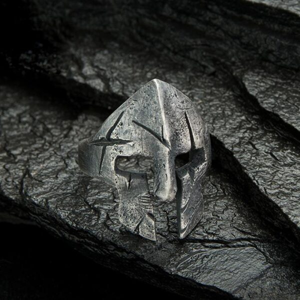 999 Fine Silver Spartan Helmet Ring