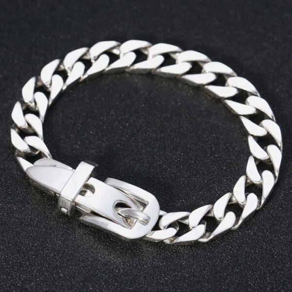 Belt Buckle Cuban Chain Bracelet