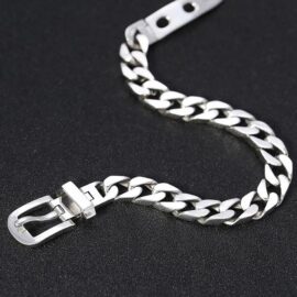Belt Buckle Cuban Chain Bracelet