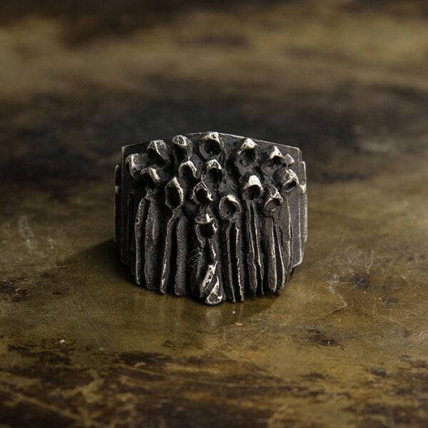 Silver Christian Ghost Ring