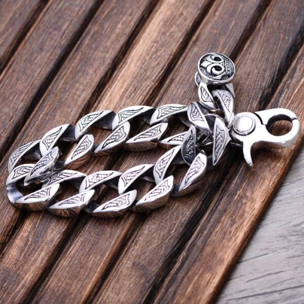 Men's Silver Chunky Curb Chain Bracelet