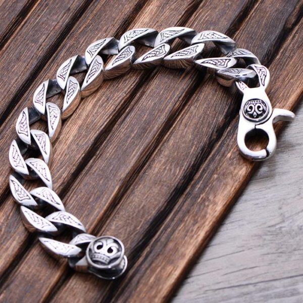 Men's Silver Chunky Curb Chain Bracelet