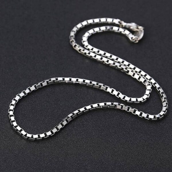 Silver Box Chain Necklace