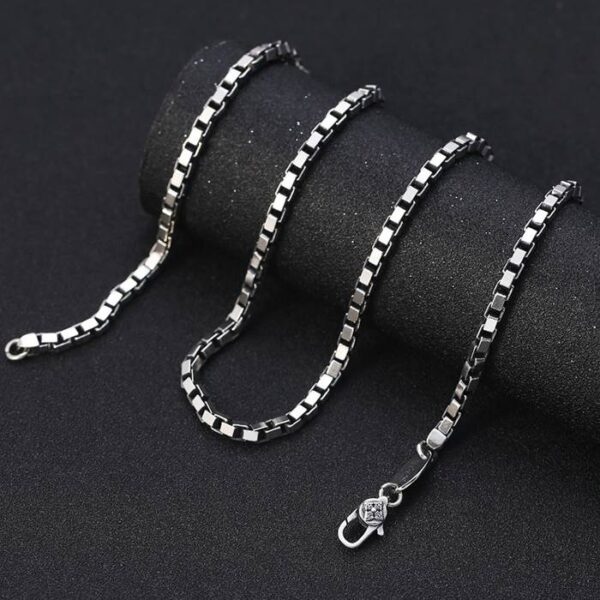 Silver Box Chain Necklace