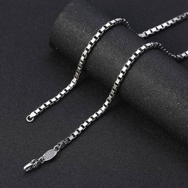 Silver Box Chain Necklace