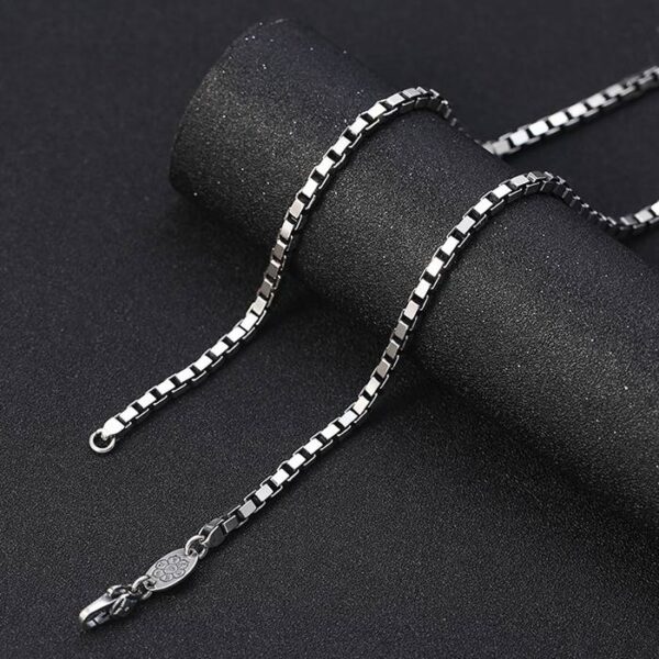 Silver Box Chain Necklace